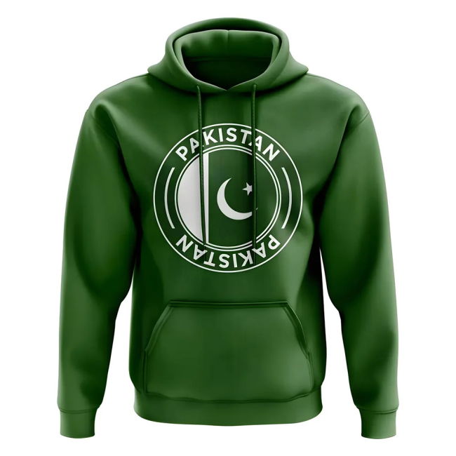 Performance-Driven Elite Pakistan Football Badge Hoodie (Green)