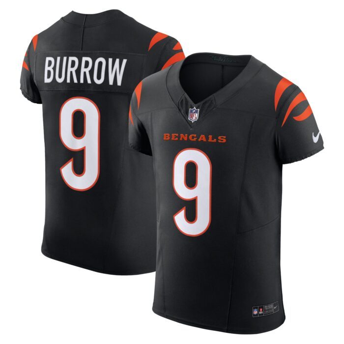 Men's Cincinnati Bengals Joe Burrow Nike Black Vapor F.U.S...