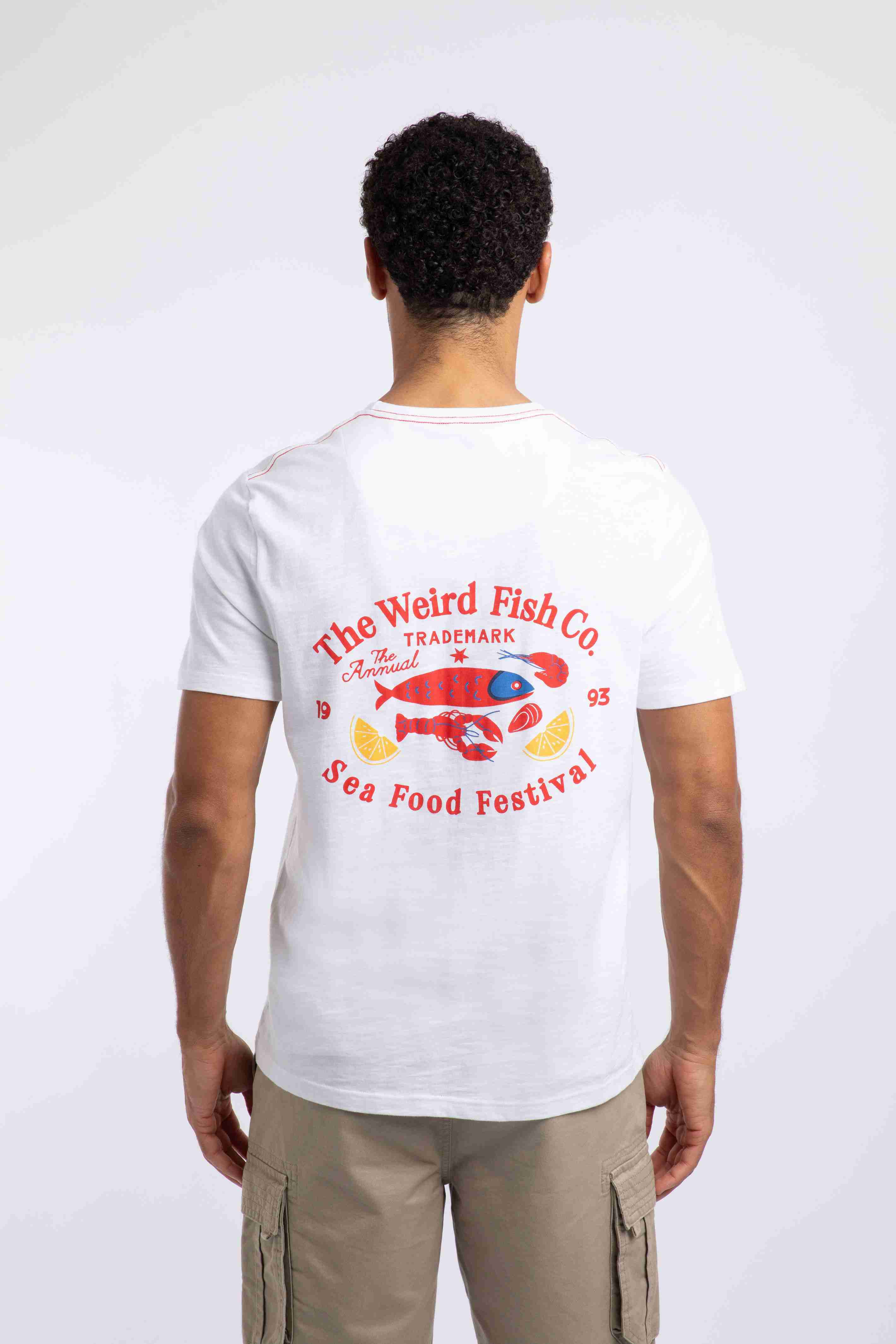 Food Festival Back Print Graphic T-Shirt White