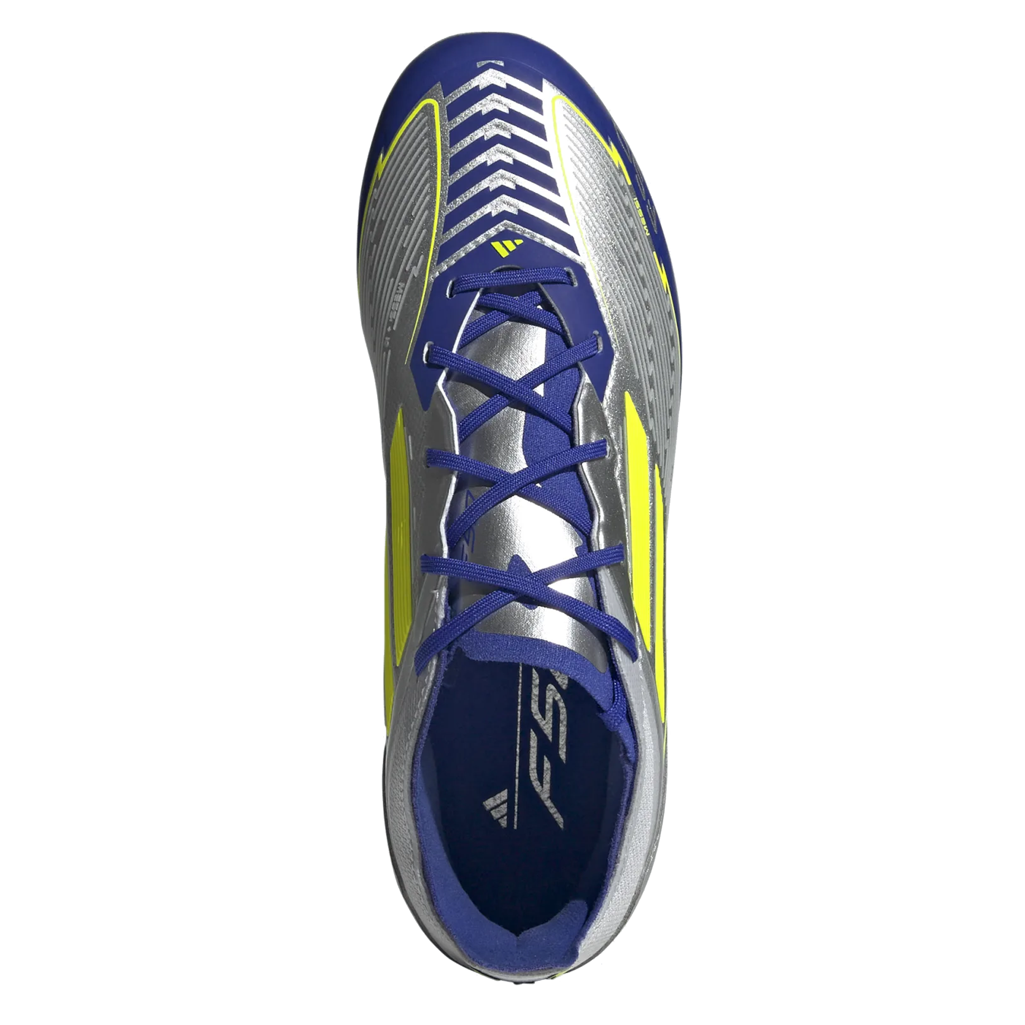 Buy Messi adidas Jr. F50 Elite FG Soccer Cleats Silver Metallic Lucid Blue