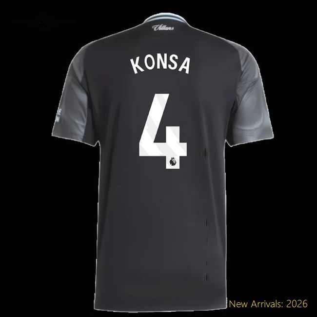 Official 2025-2026 Aston Villa Away Shirt (konsa 4) - Premium Quality