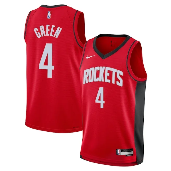 Jalen Green HOU Swingman Jersey - superior stylish - Red NBA