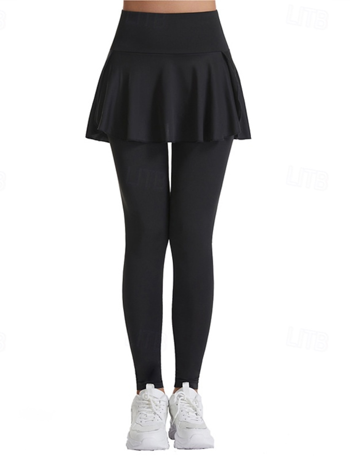 Women's Solid Colored Casual Skirt Tennis Skirt with Leggings Pleated Side Pockets Quick Dry Tennis Golf Pickleball Bottoms Black White Purple Tennis Clothing