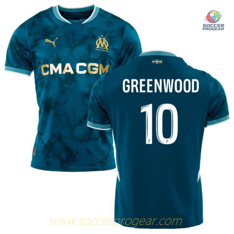 OM Ligue 1 Away Football Jersey 2024-25 Edition Grennwood