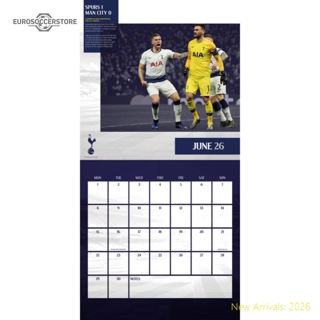 Official Tottenham Hotspur Fc Calendar & Diary Musical Gift Box 2026