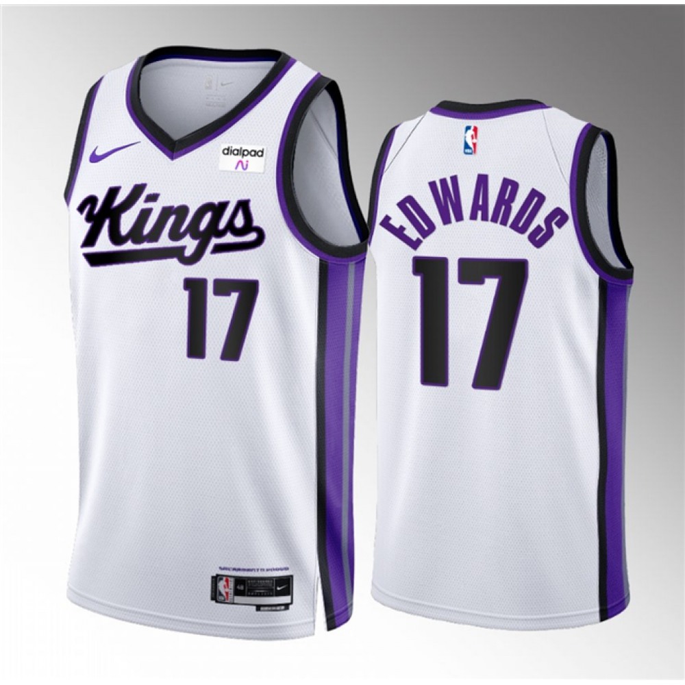 Modern Men's Sacramento Kings #17 Kessler White Basketball Jersey