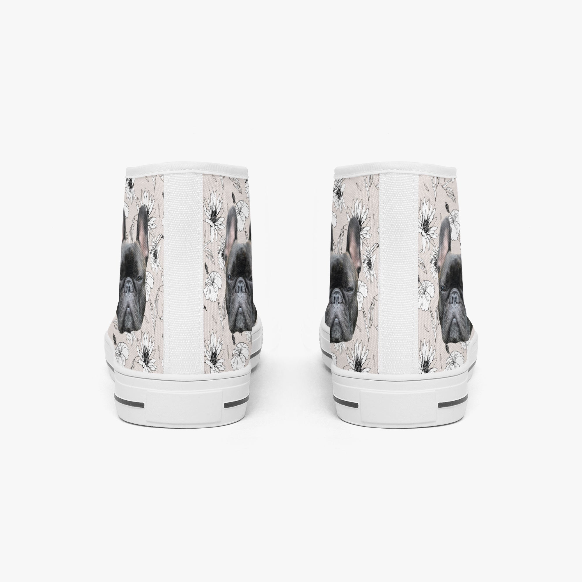 French Bulldog Lover Bebe Personalized Classic High Top Canvas Shoes Casual Footwear