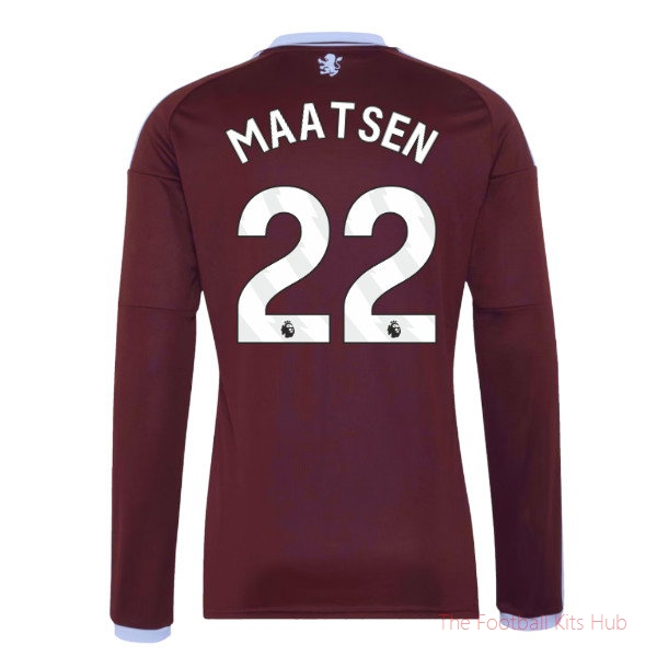 Aston Villa 2026-2027 Long Sleeve Home Shirt (Maatsen 22)
