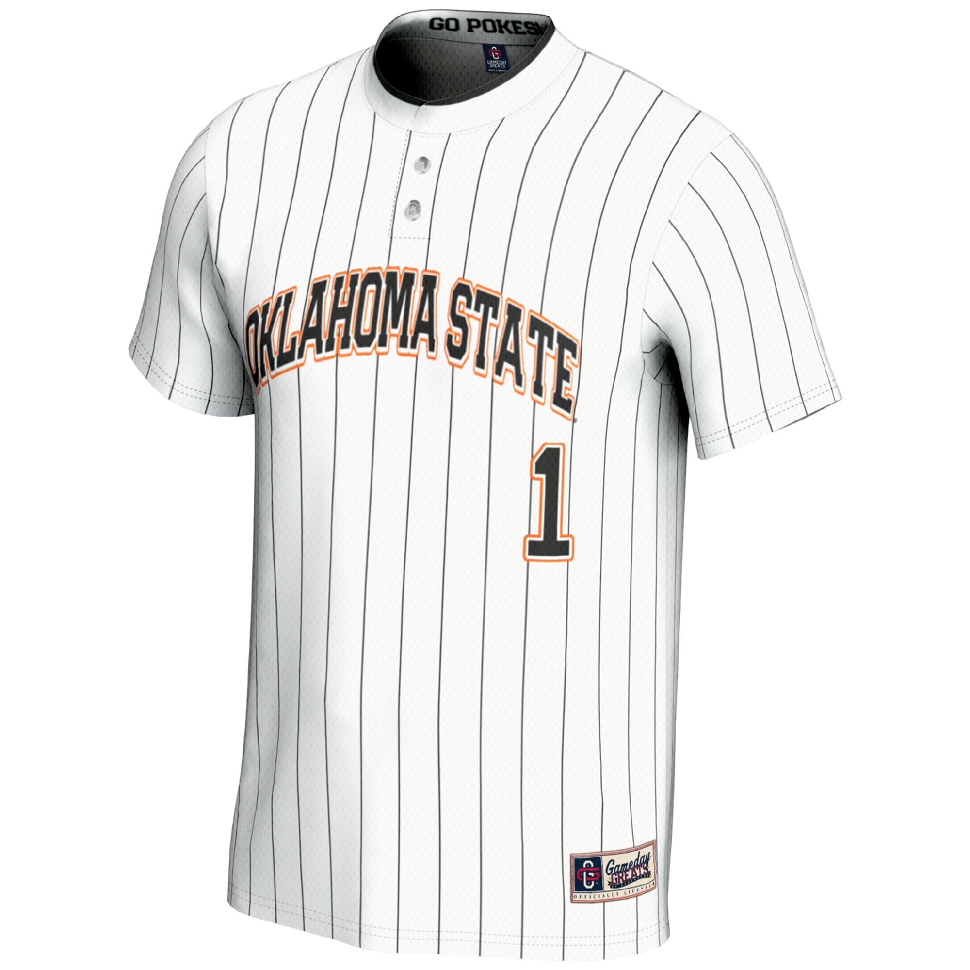 [NJP] Oklahoma State Cowboys GameDay Greats Youth Lightweight Softball Jersey - White