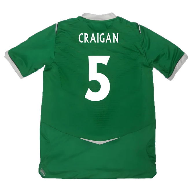 Craigan 5 Professional Style Ireland Home Pro Level Shirt 2008-2009
