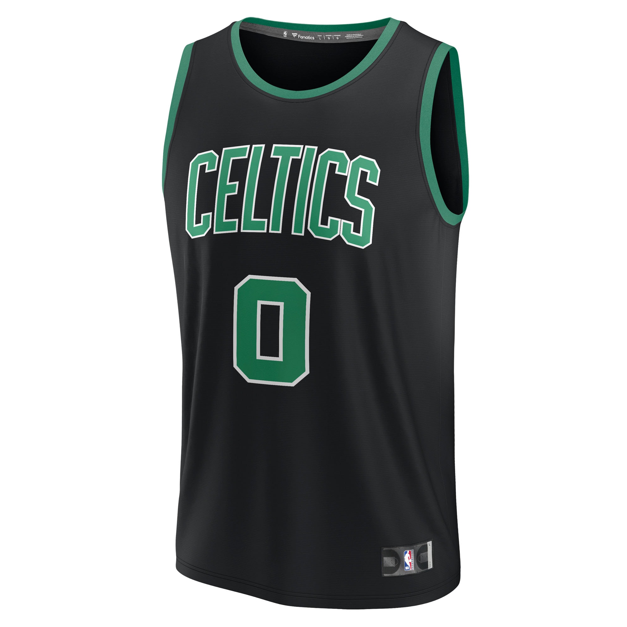 [LK] Jayson Tatum #0 Boston Celtics Fast Break Replica Player Jersey - Statement Edition - Black