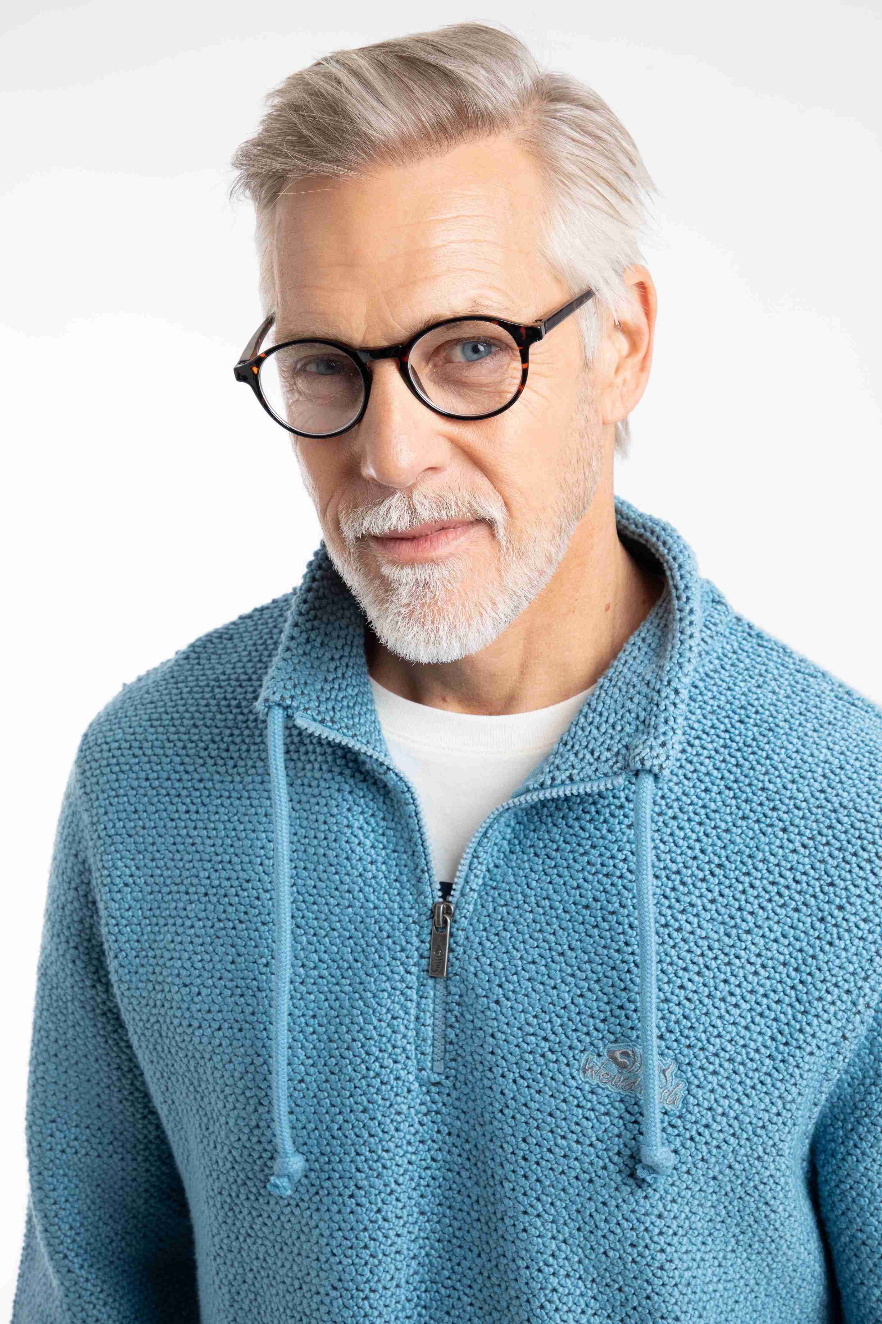 Cruiser 1/4 Zip Macaroni Sweatshirt Bluebird