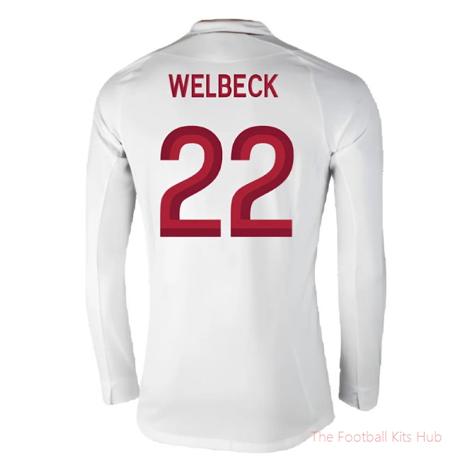 England 2012-13 Long Sleeve Home Shirt (L) (Fair) (Welbeck 22)