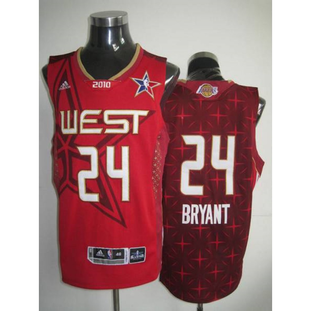 Performance Top-Grade Men's LAL #24 Kobe Red Basketball Jersey