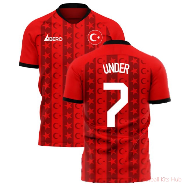 [JED] Turkey 2025/26 Home Football Kit (Libero) (UNDER 7)