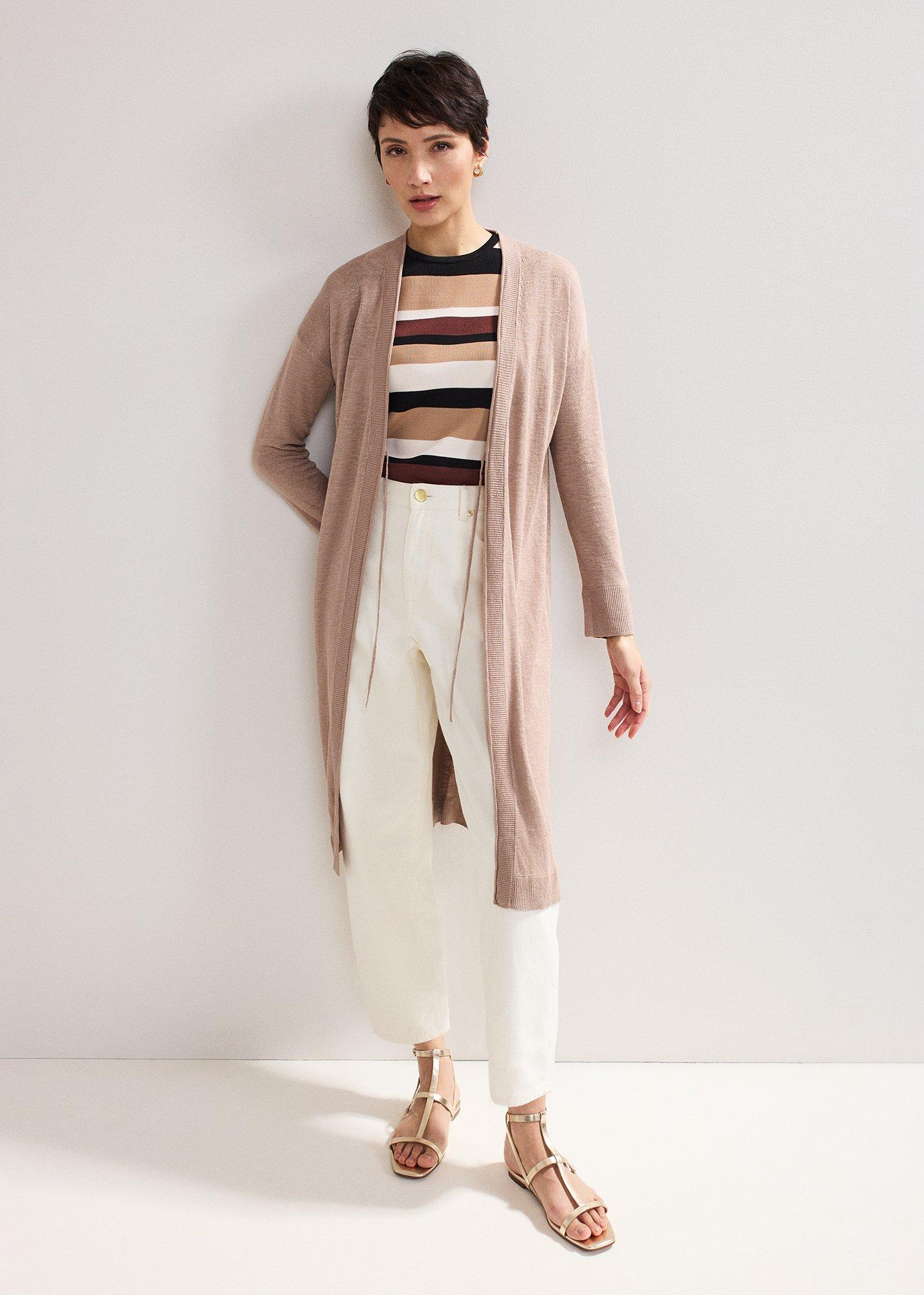 Tasha Linen Longline Cardigan