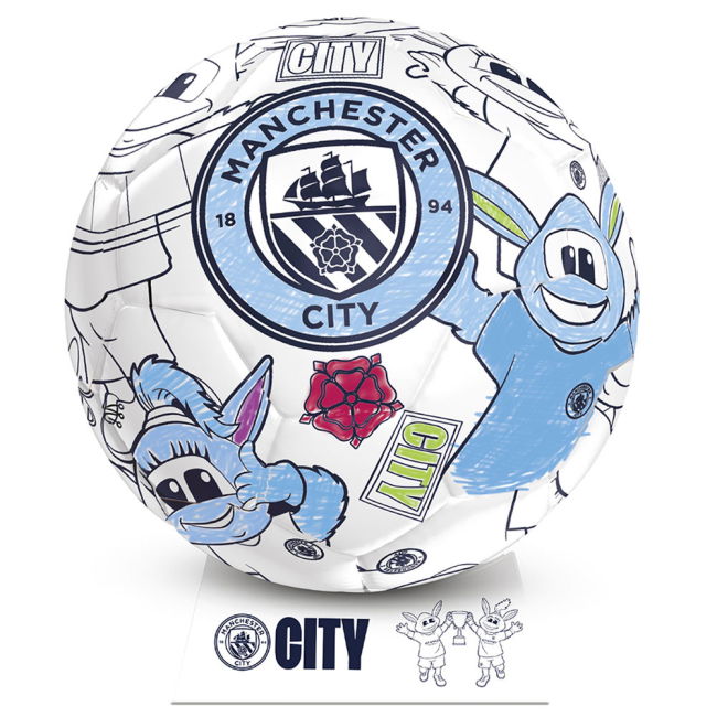 Women's Manchester City FC 'Colour In' Mini Football Set