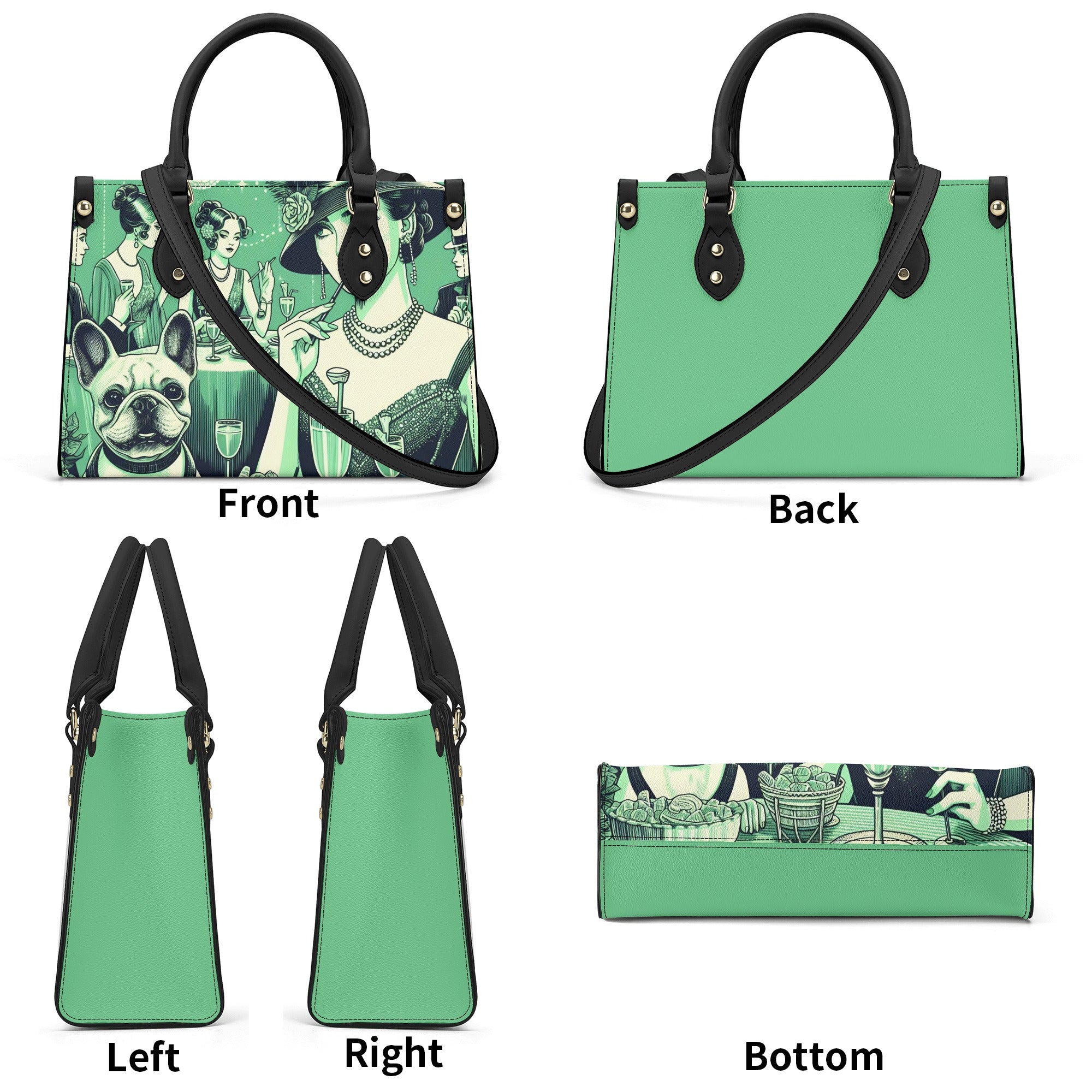 French Bulldog Lover Princess Luxury Women Handbag Gift For Dog Lovers