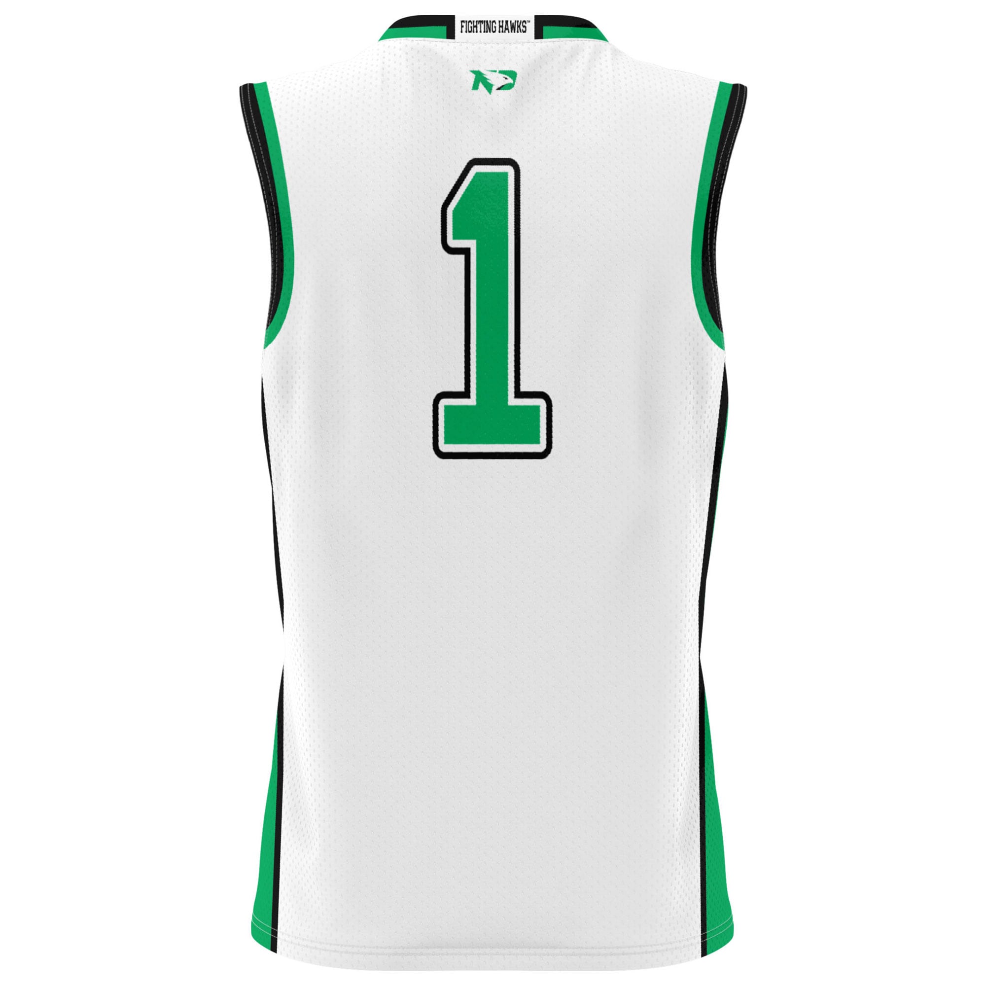 [NJP] North Dakota GameDay Greats Lightweight Basketball Fashion Jersey - White