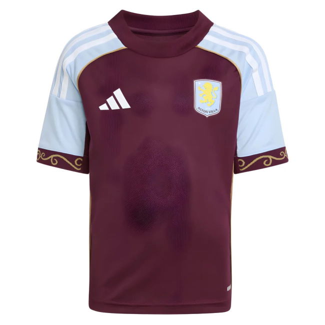 2025-20 Aston Villa Authentic Home Soccer Jersey Pau 14 L M S