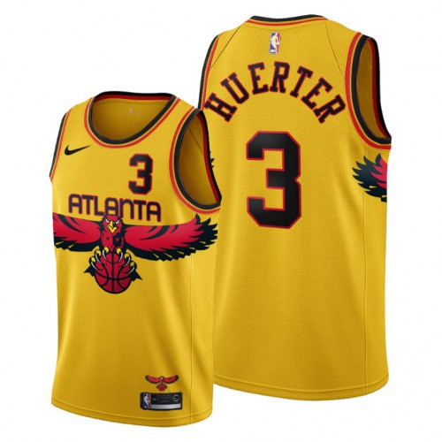 ATL Gold A. Hawks #3 NBA Jersey Premium Quality NBA Fan Apparel