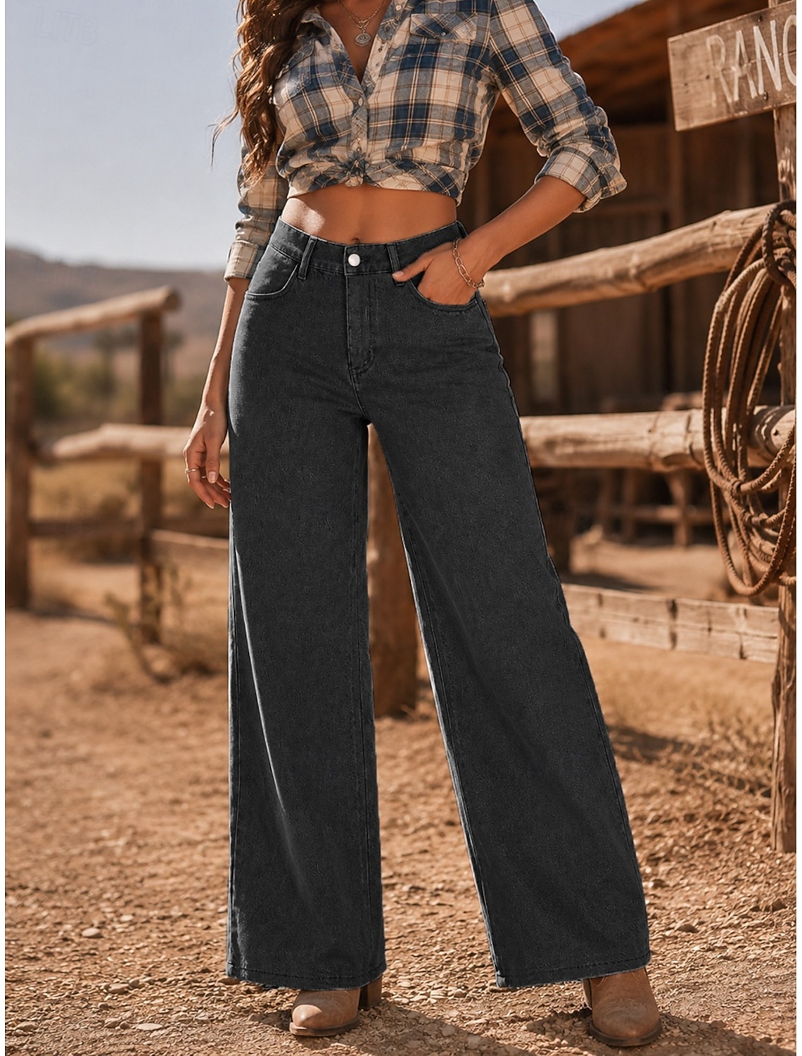 Women's Jeans denim Skinny Pants Chinos Fashion Full Length High Waist Comfort Inelastic Vacation Formal Black Light Blue Gray Spring Slim Fit