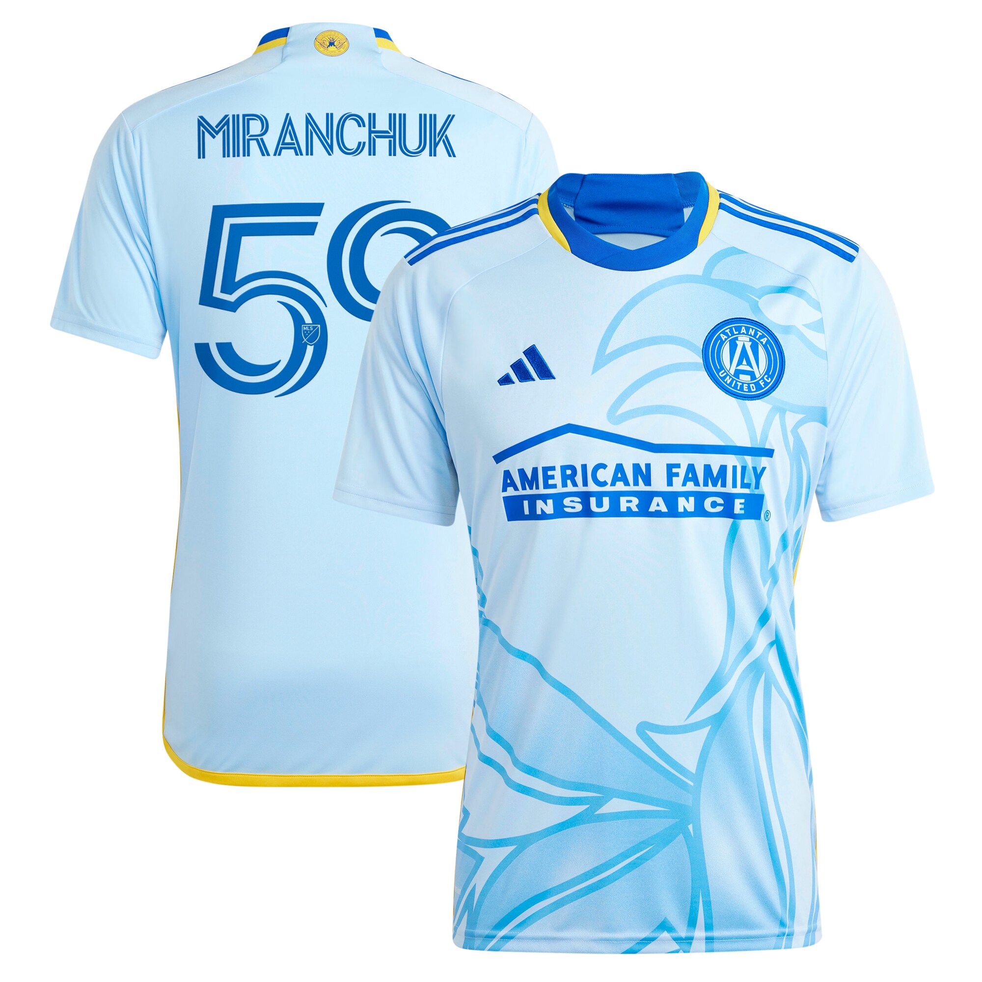 [SJH] Aleksei Miranchuk Atlanta United FC 2024 The Resurgens Kit Replica Player Jersey - Light Blue