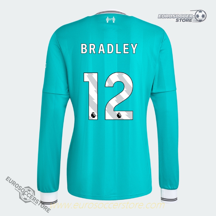 Long Sleeve Third Version Liverpool Jersey 25-26 with BRADLEY 12