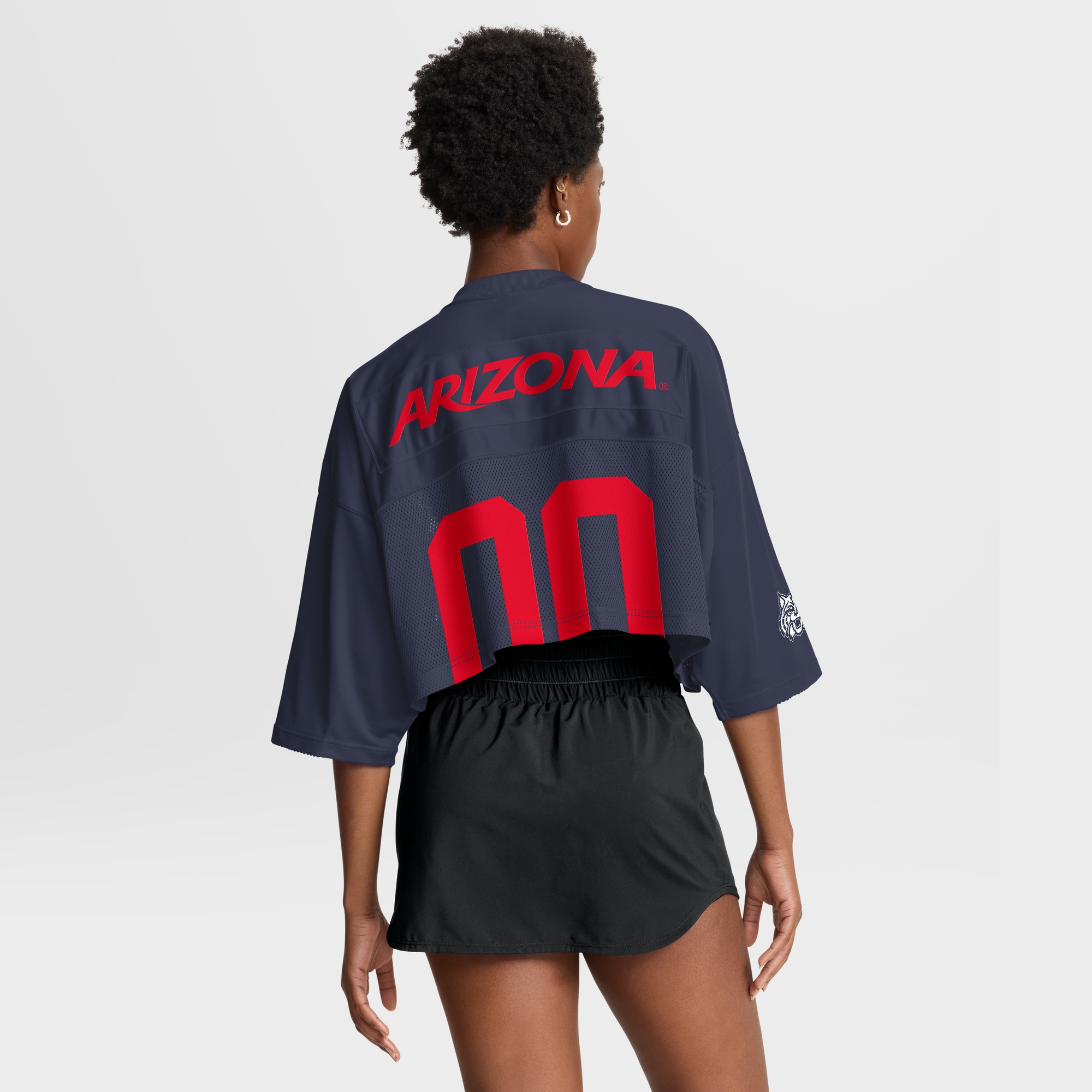 [DDG] Arizona Wildcats Women's Cropped Mesh Dri-FIT Fashion Jersey - Navy