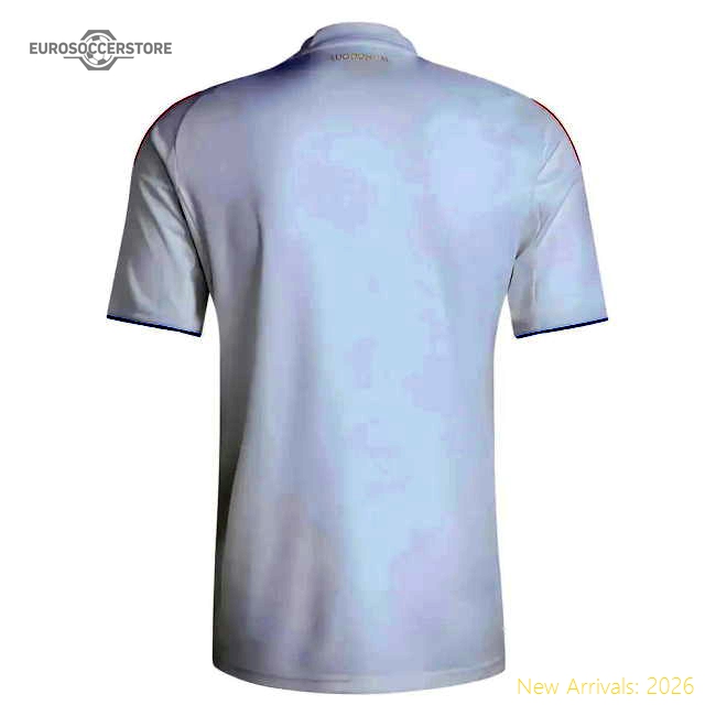 Authentic 2025-2026 Olympique Lyon Home Shirt (Akouokou 4)