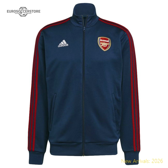 Premium Arsenal 2021-2022 3s Track Top (blue) - Premium Quality