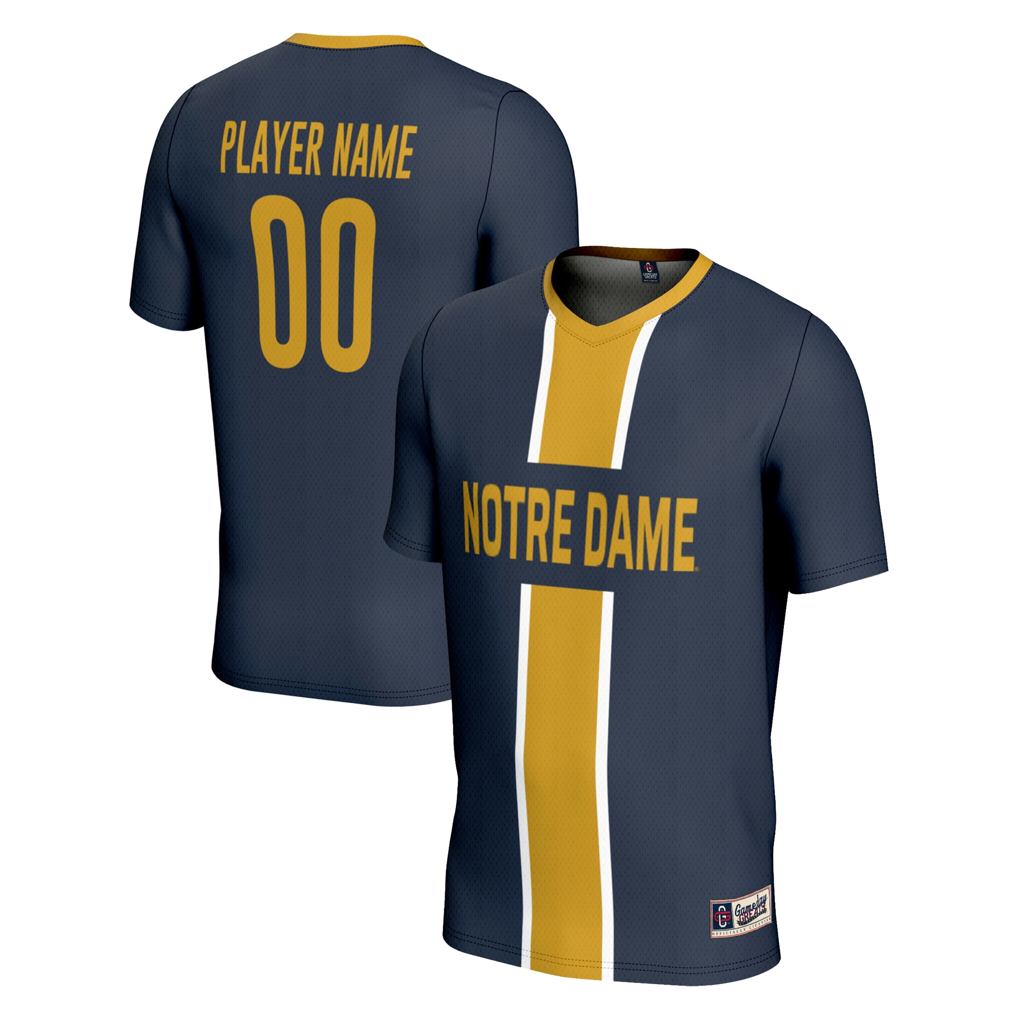 [NJP] Women's Notre Dame Fighting Irish GameDay Greats Pick-A-Player NIL Men's Soccer Jersey - Navy