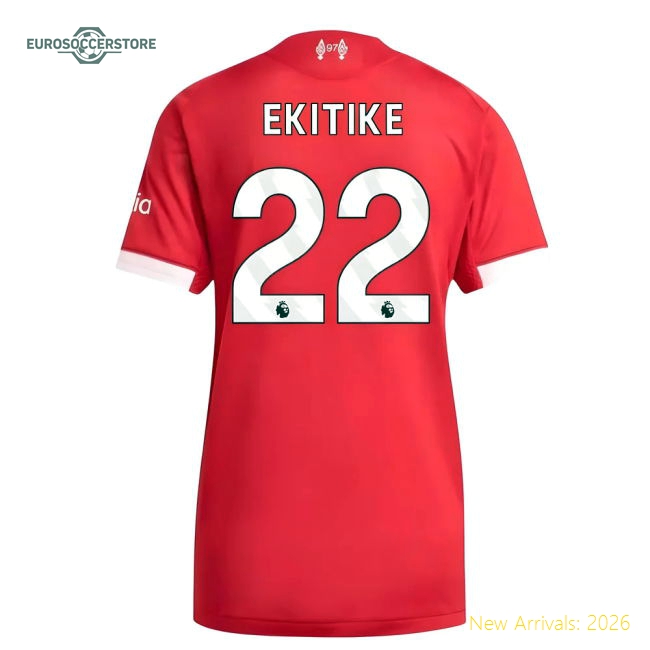 Liverpool 2024-25 Home Fan Version For Women (Ekitike Match Day Shirt