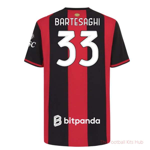 Fan Edition AC Milan 2026-2027 Home Shirt (Bartesaghi 33)