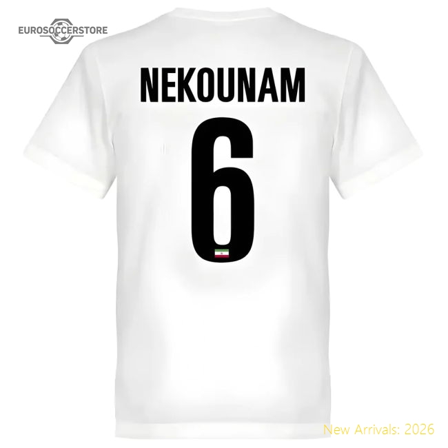 Outstanding Iran National Team Nekounam Team T-shirt - White