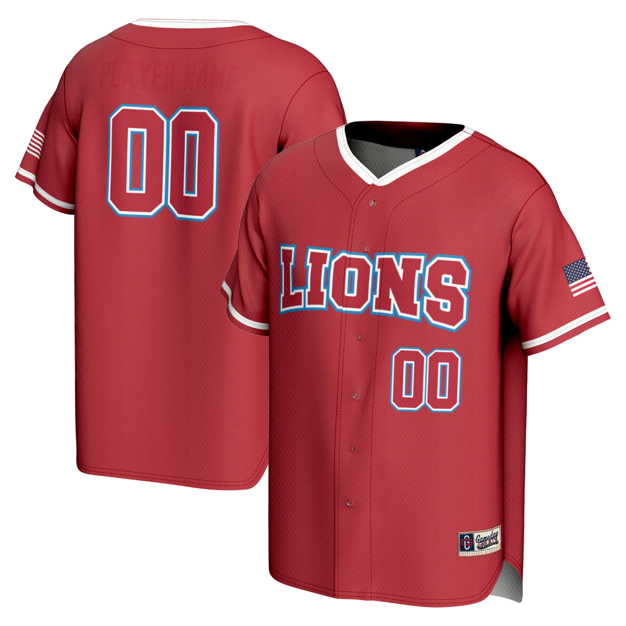 [NJP] Women's Loyola Marymount Lions GameDay Greats NIL Pick-A-Player Lightweight Baseball Jersey - Red