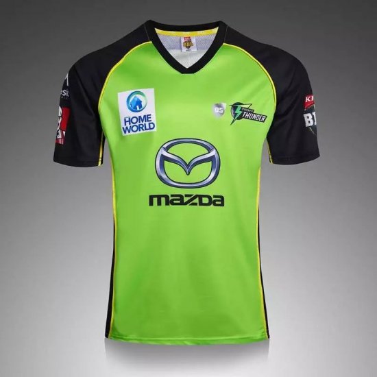 Durable Sydney Thunder Cricket Green 2017 Rugby Jersey Shirt