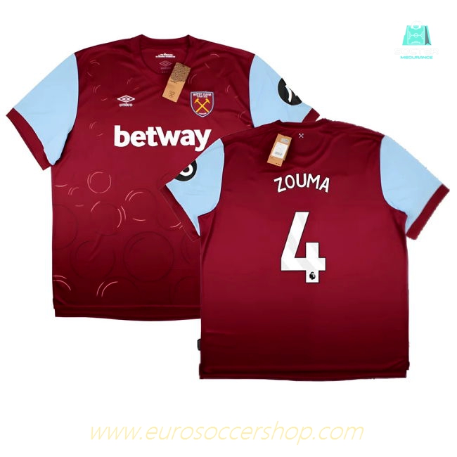2023-2024 West Ham United Home Shirt (ZOUMA 4)