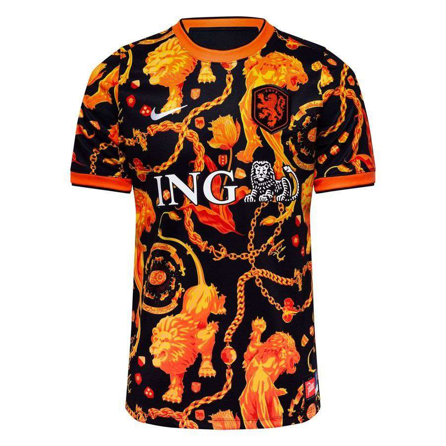 Holland X2 Training T-Shirt Dri-FIT Academy Pro Pre Match World Cup 2026 - Black Kids