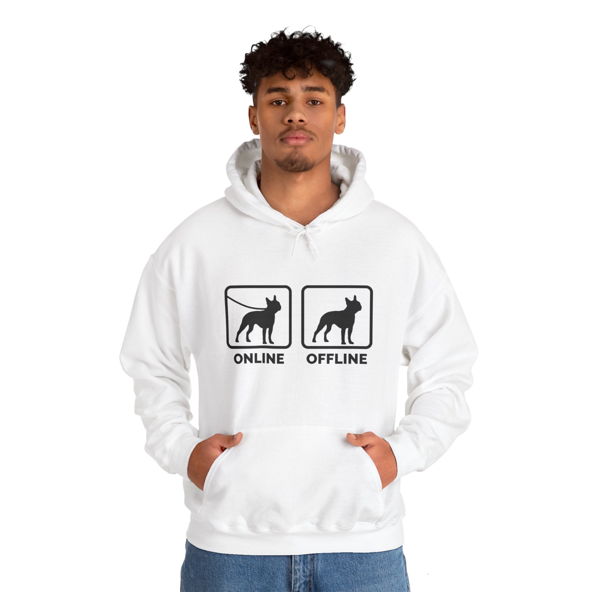 - Trendy Unisex Hoodie For Boston Terrier Lovers Frenchie Themed Wear