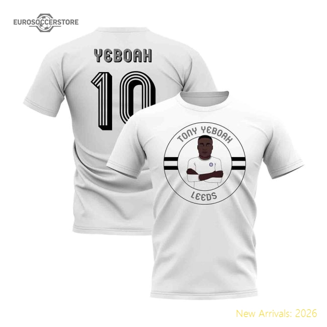 First-class Tony Yeboah Leeds Illustration T-shirt (white)