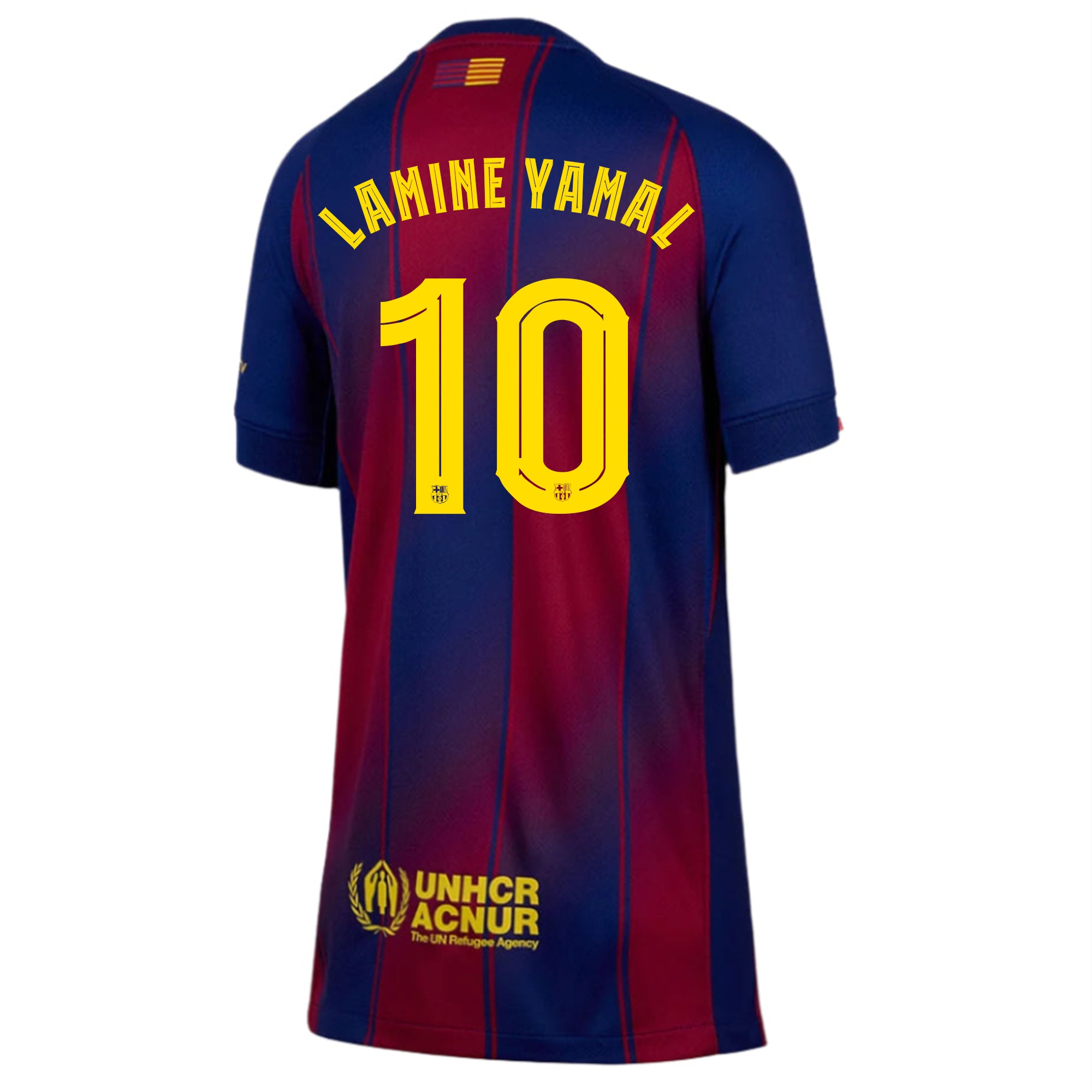 Barcelona Gold) 2025-2026 UCL Home Jersey – Authentic Shirt