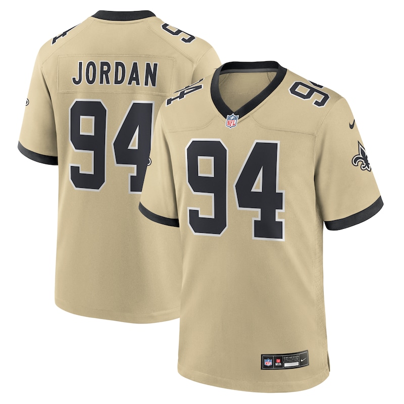 None Cameron Jordan Record-Breaker NO Saints Great Value Jersey