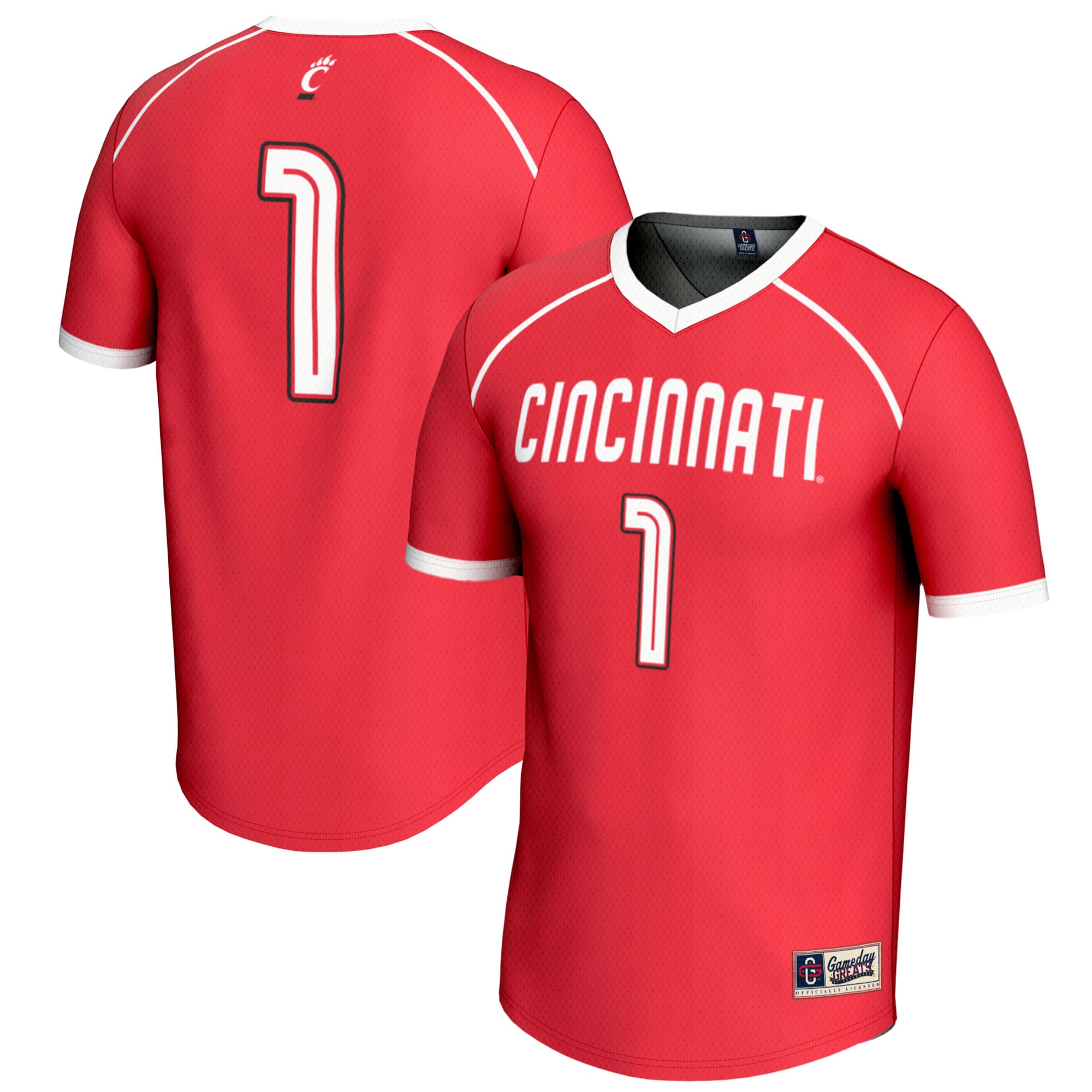 [NJP] Cincinnati Bearcats GameDay Greats Youth Lightweight Women's Lacrosse Fashion Jersey - Red