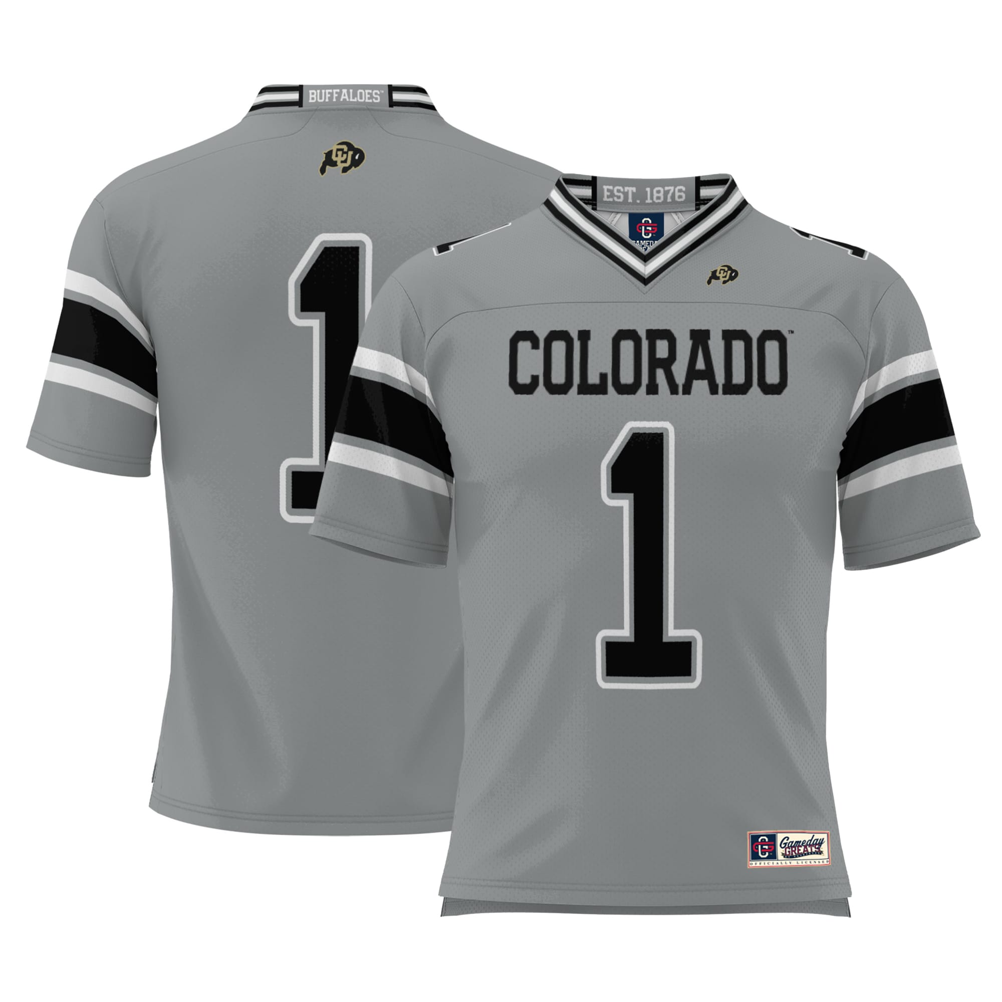 #1 Colorado Buffaloes GameDay Greats Endzone 2026/2027 Football Jersey - Gray