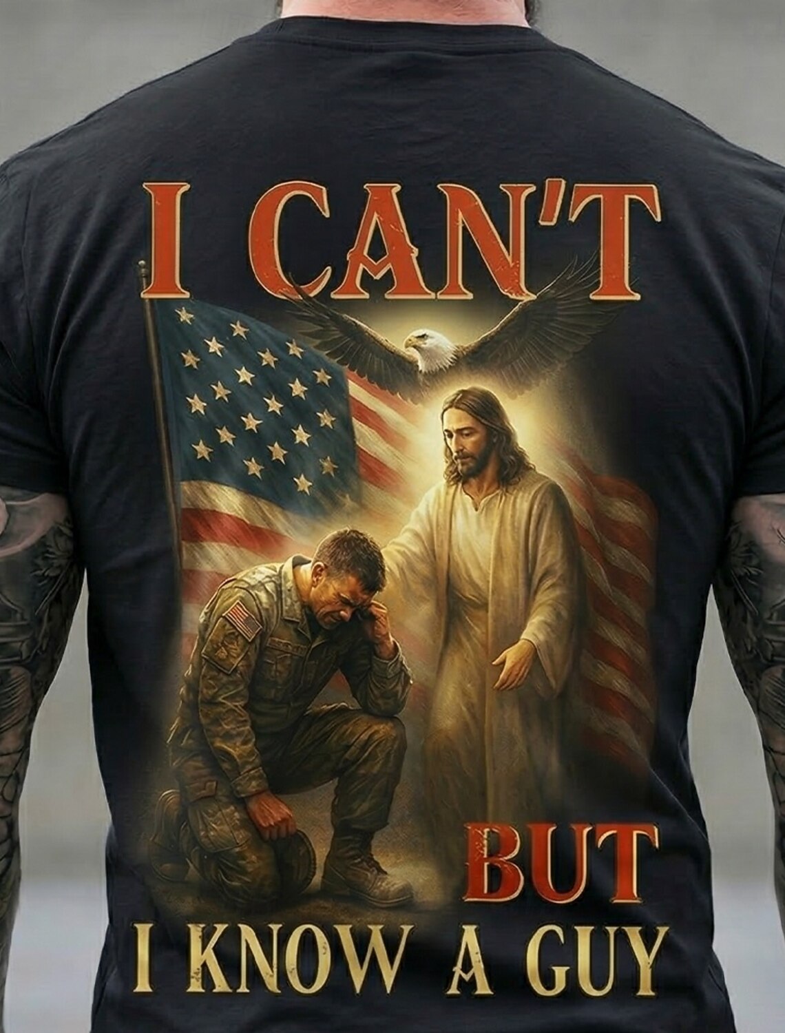 4th of July 2026 250th Memorial Day Men's Bible Patriotic Designer Patriot Graphic US Flag T-Shirt Casual