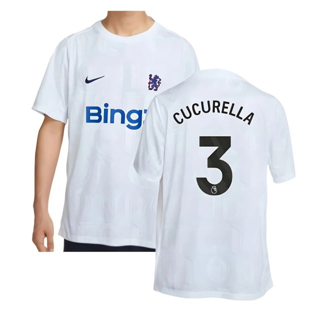 2025-20 Chelsea Authentic Home Football Shirt Cucurella 3 L M S