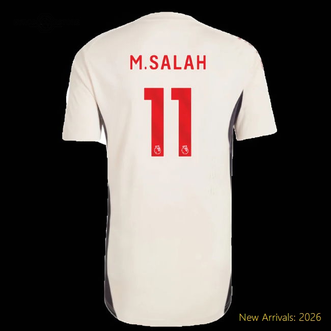 2025-2026 Liverpool Training Jersey (White) - Kids (M.Salah 11)