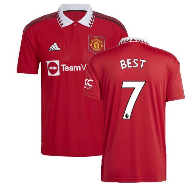 2022-20 Man Utd Authentic Home Football Shirt BEST 7 M S
