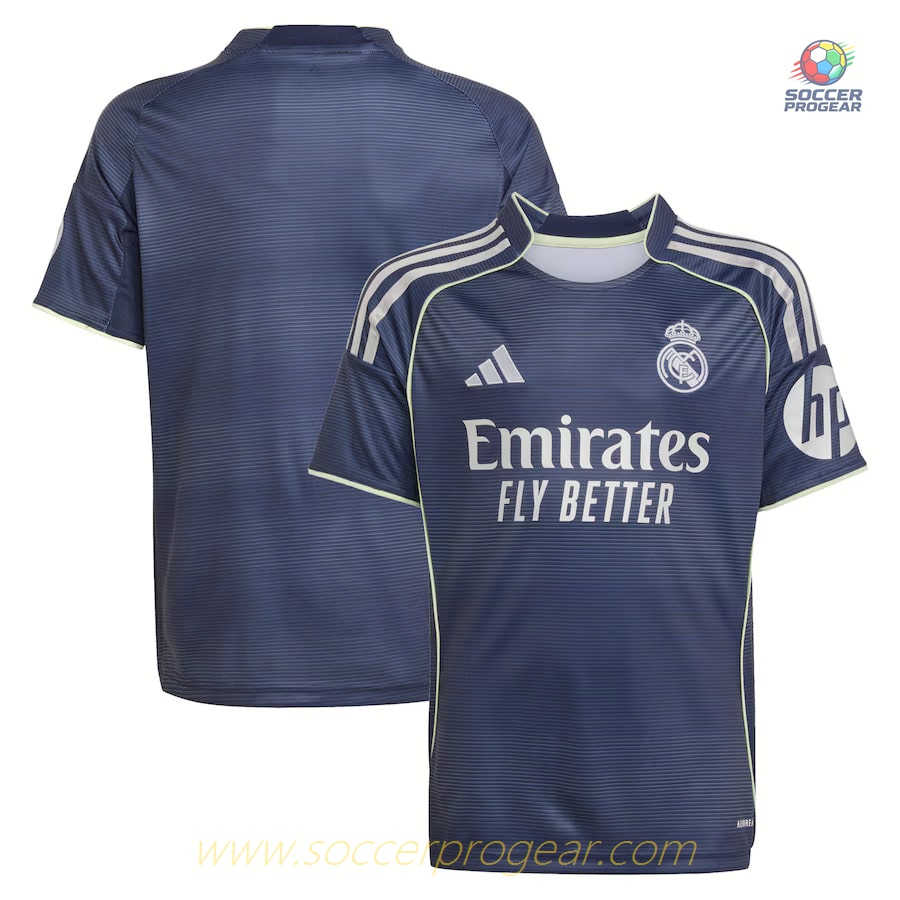 Real Madrid 2025-2026 Season Away Youth Football Jersey